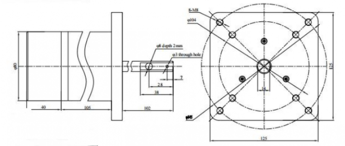 موتور BLDC اقتصادی 12VDC 48VDC / 230VAC تا 4000 دور در دقیقه 0
