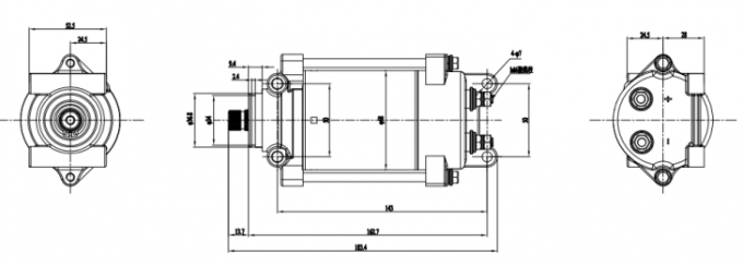 موتور صعودی قدرتمند 12VDC 24VDC 130VDC 162VDC تا سرعت 10000 دور در دقیقه 0