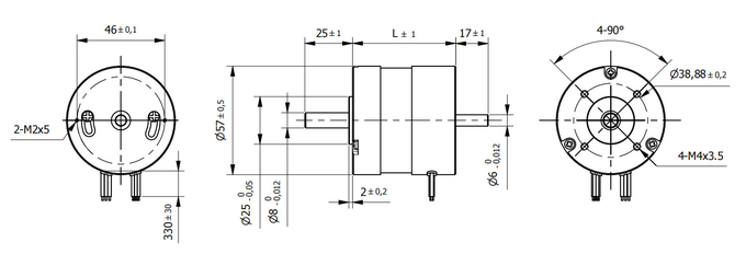 6000rpm گشتاور بالا ماشین الکتریکی خودرو BLDC موتور W5795 0